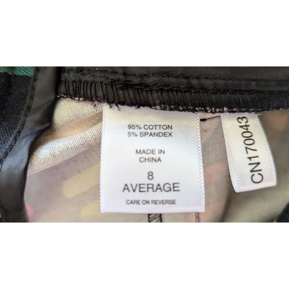 New York & Company Audrey High-Waisted Ankle Script-Print Pant  Sz 8 - Picture 4 of 11